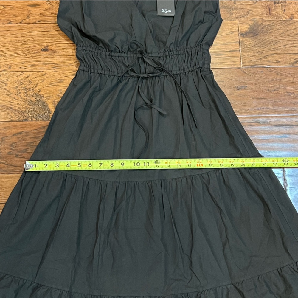 NWT $268 Rails Lucia Eyelet Midi Dress Size XS Black Eco - Picture 16 of 16